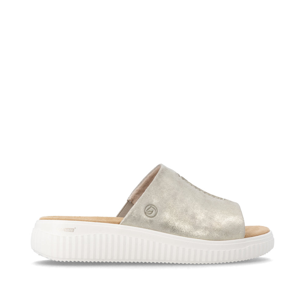 remonte Women's Mule Sandal - Gold | D3L53-90