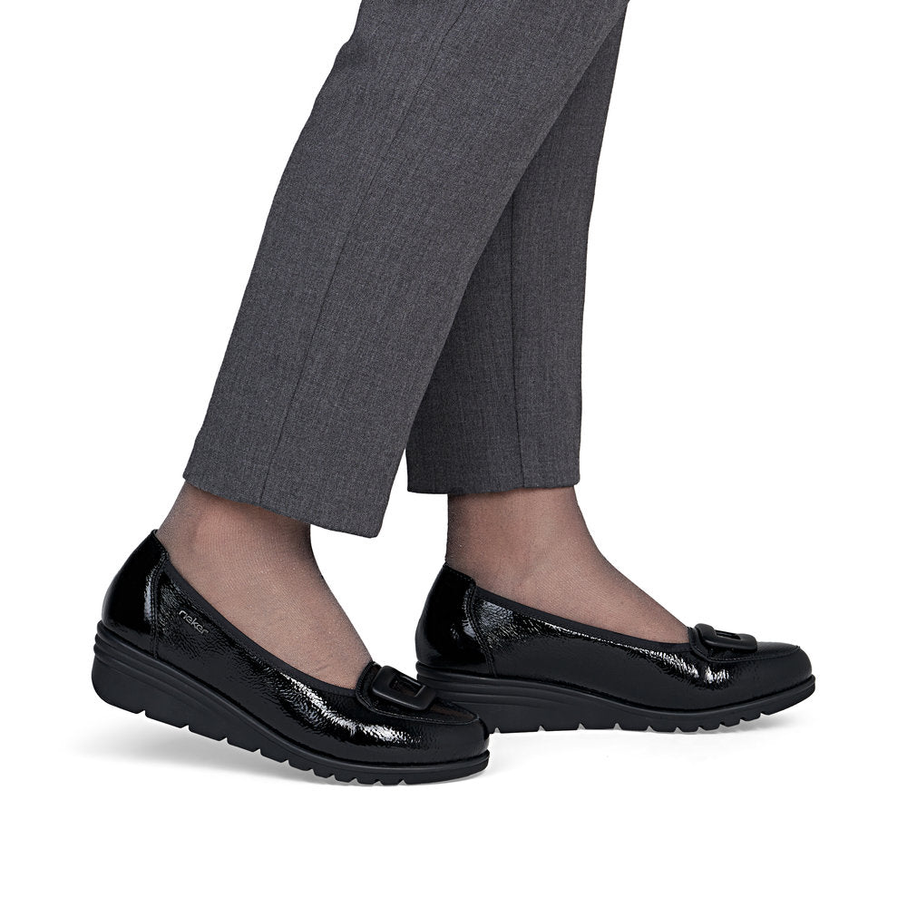 Women's Ballerina Flats Shoe - Black | L5362-00