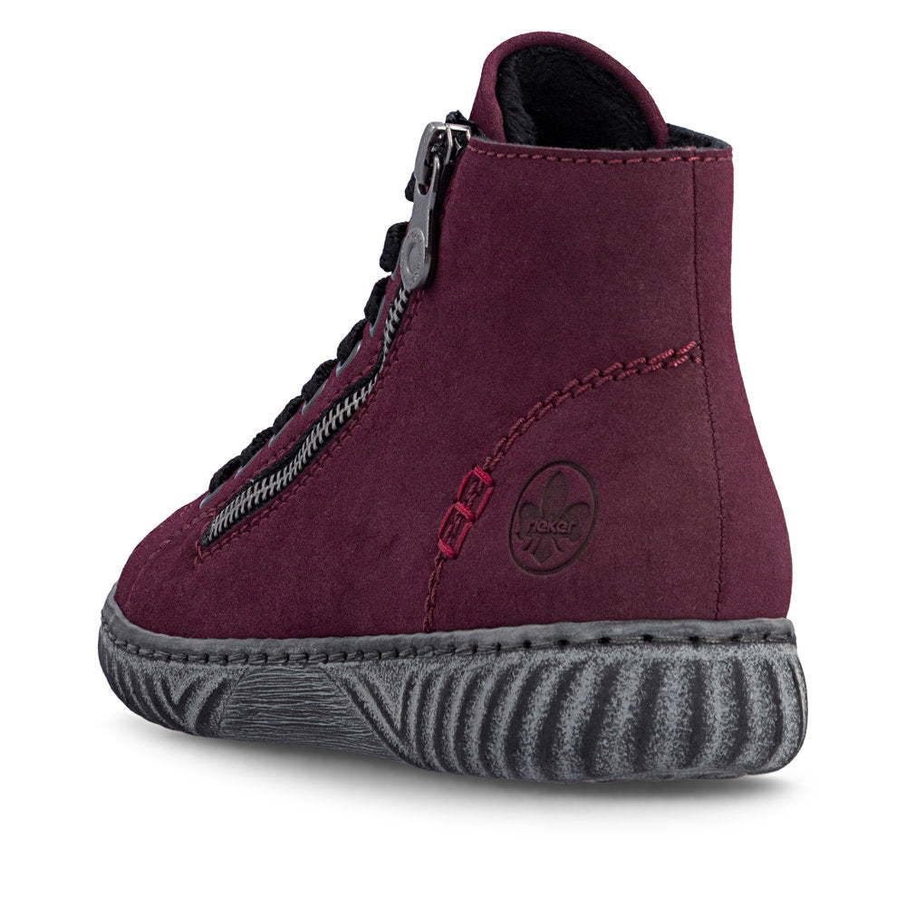 Rieker Women's Red Boot | N0921-35
