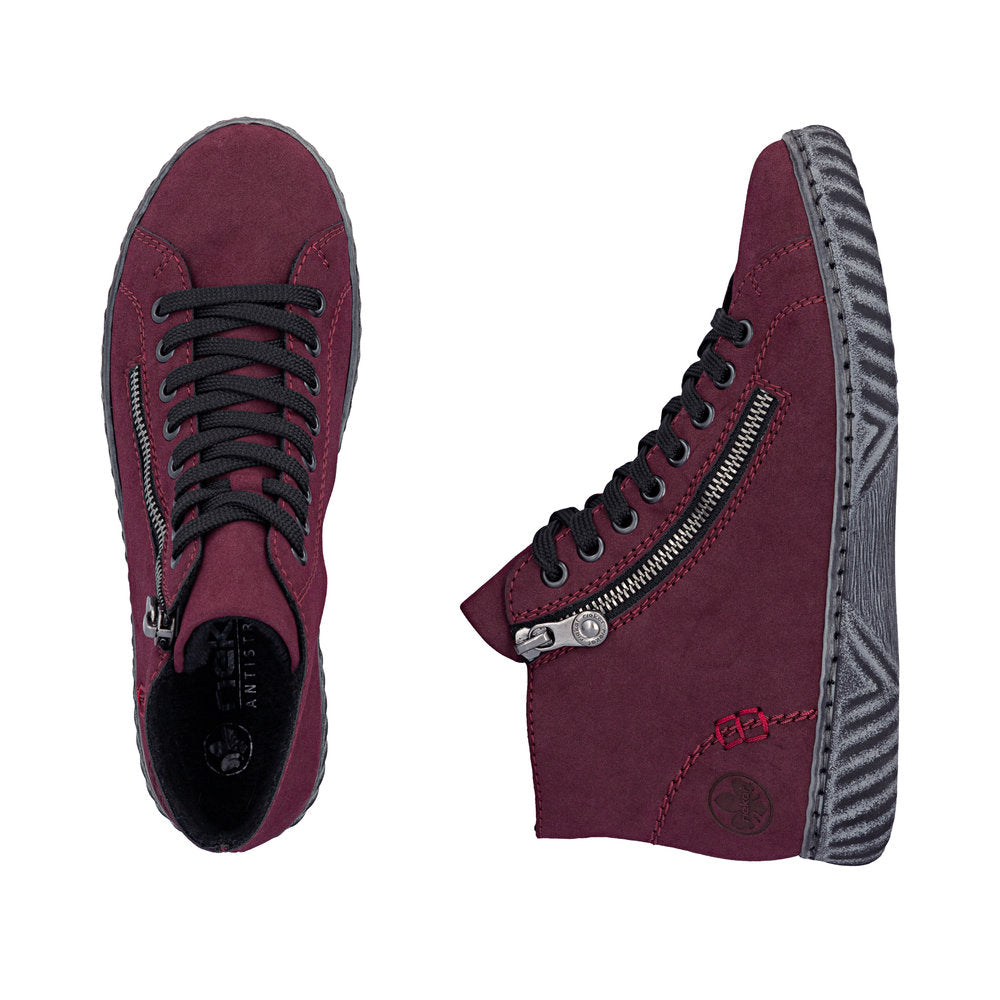 Rieker Women's Red Boot | N0921-35