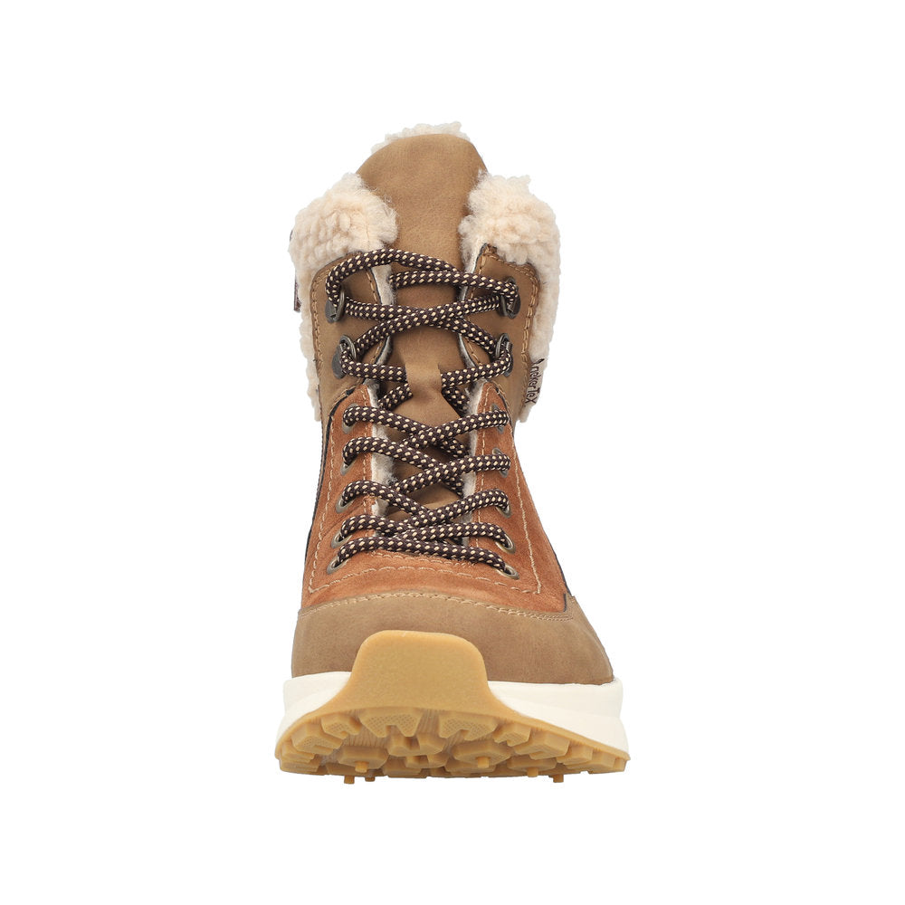 Brown Zip Boots for Women | Rieker Z0920-24