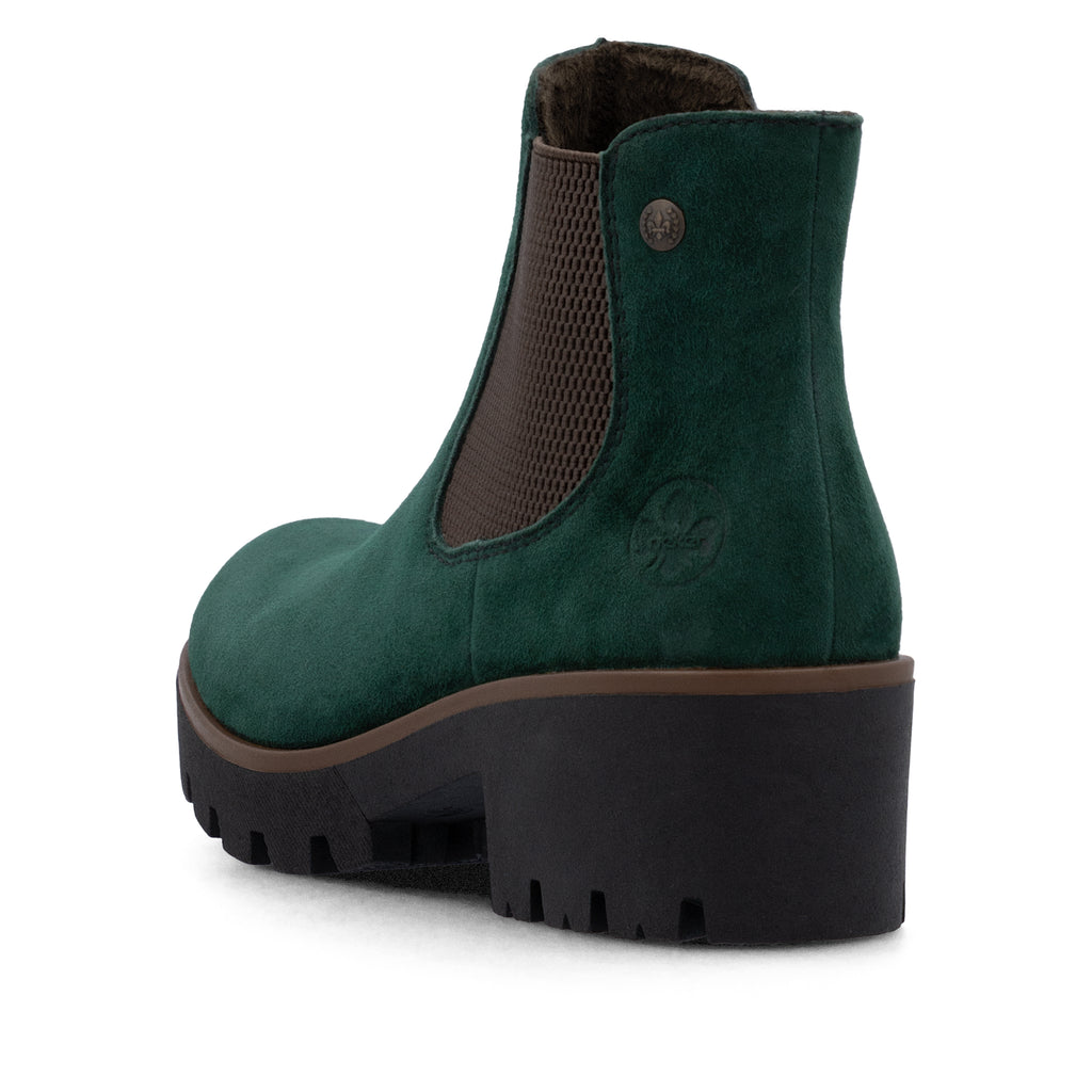 Green Elasticated Boots for Women | Rieker 79265-55