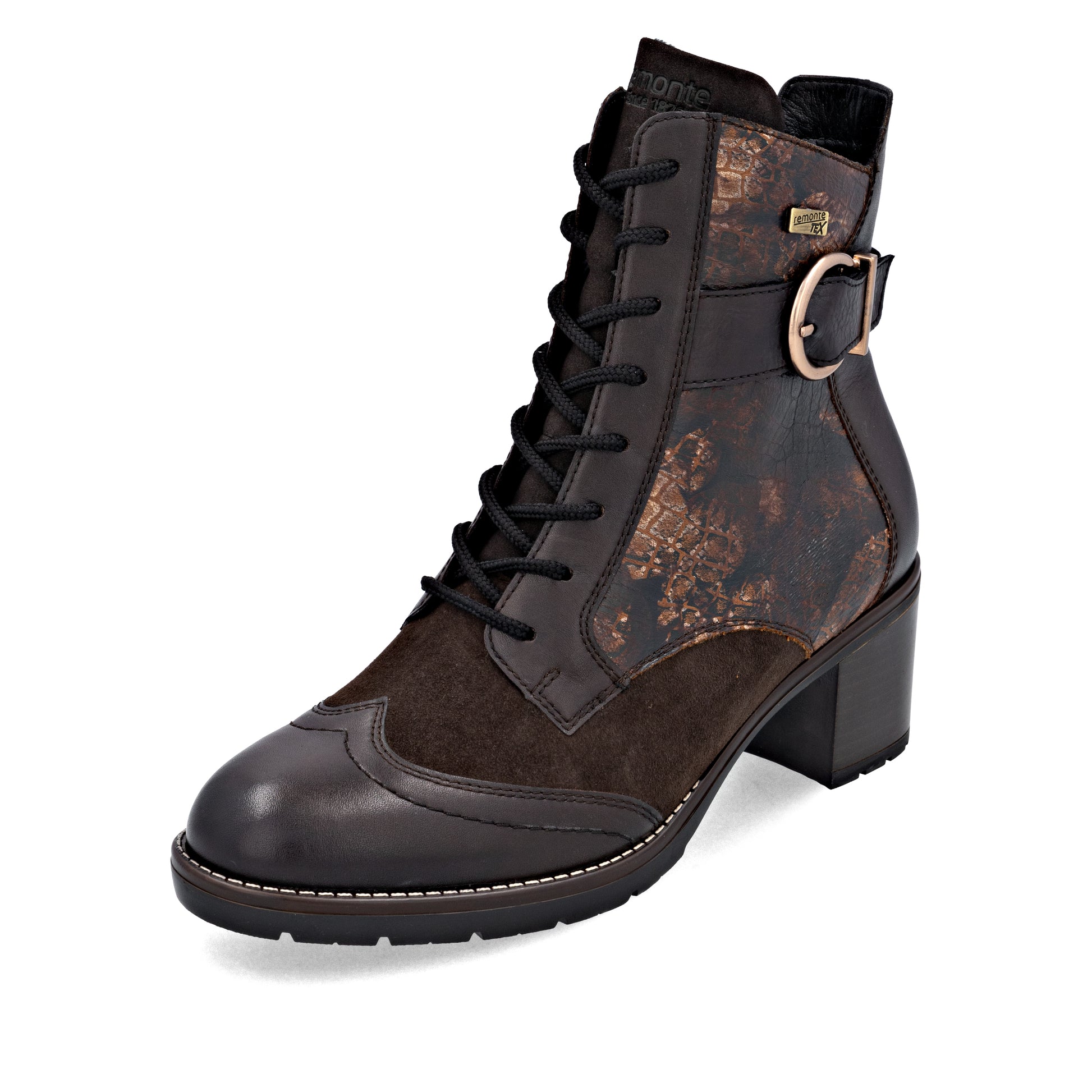 Brown Zip Boots for Women | Remonte D2A77-25
