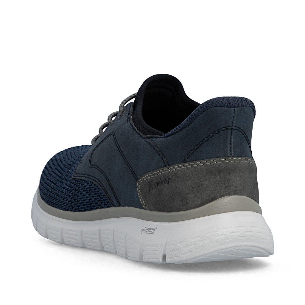 Blue Elasticated Shoes for Men | Rieker B6658-14