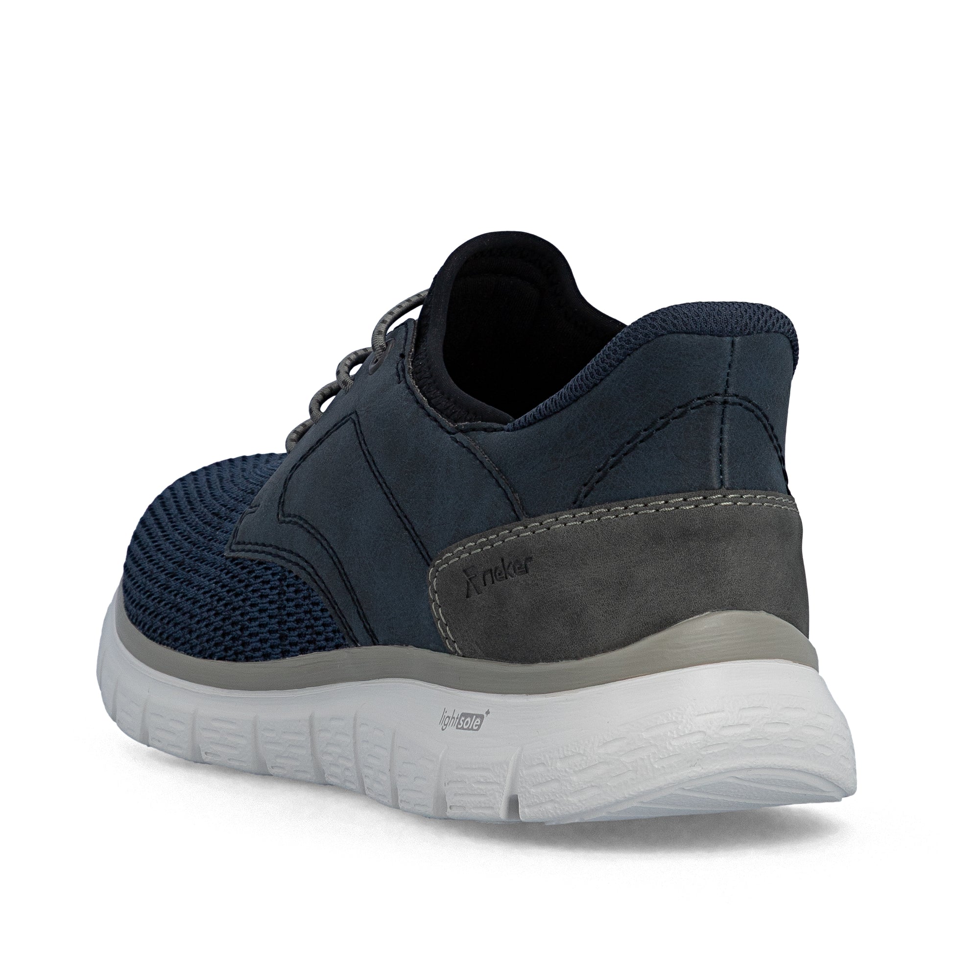 Blue Elasticated Shoes for Men | Rieker B6658-14