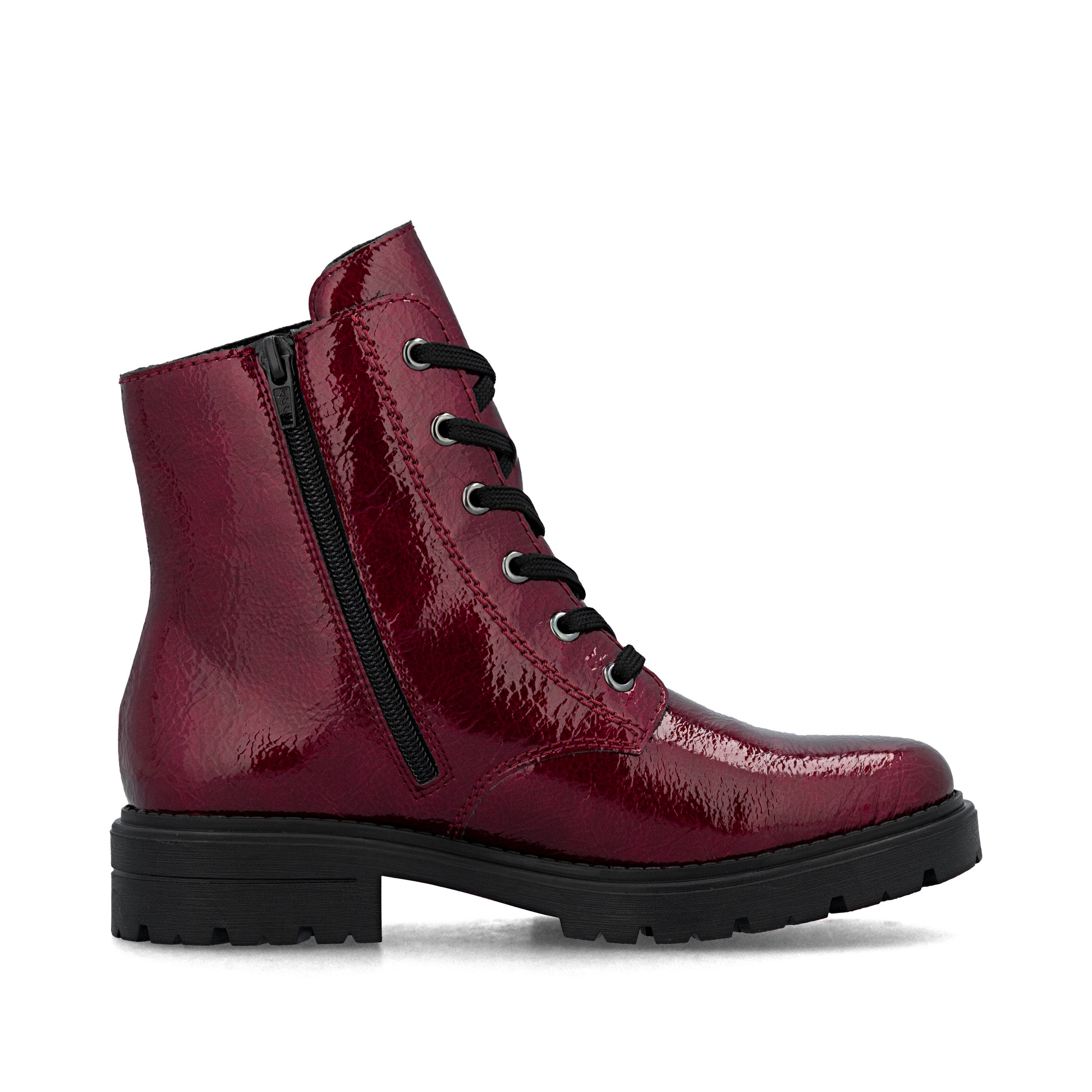 Red Zip Boots for Women | Rieker Z2841-33