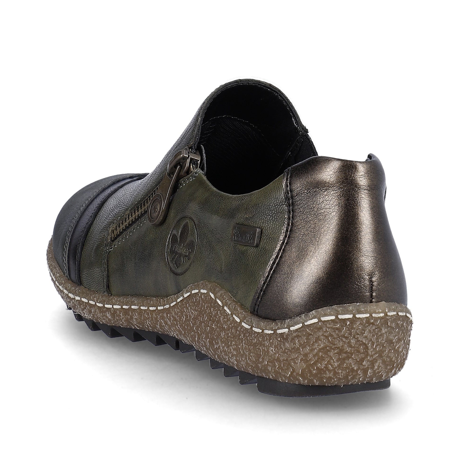 Green Zip Shoes for Women | Rieker L7571-54