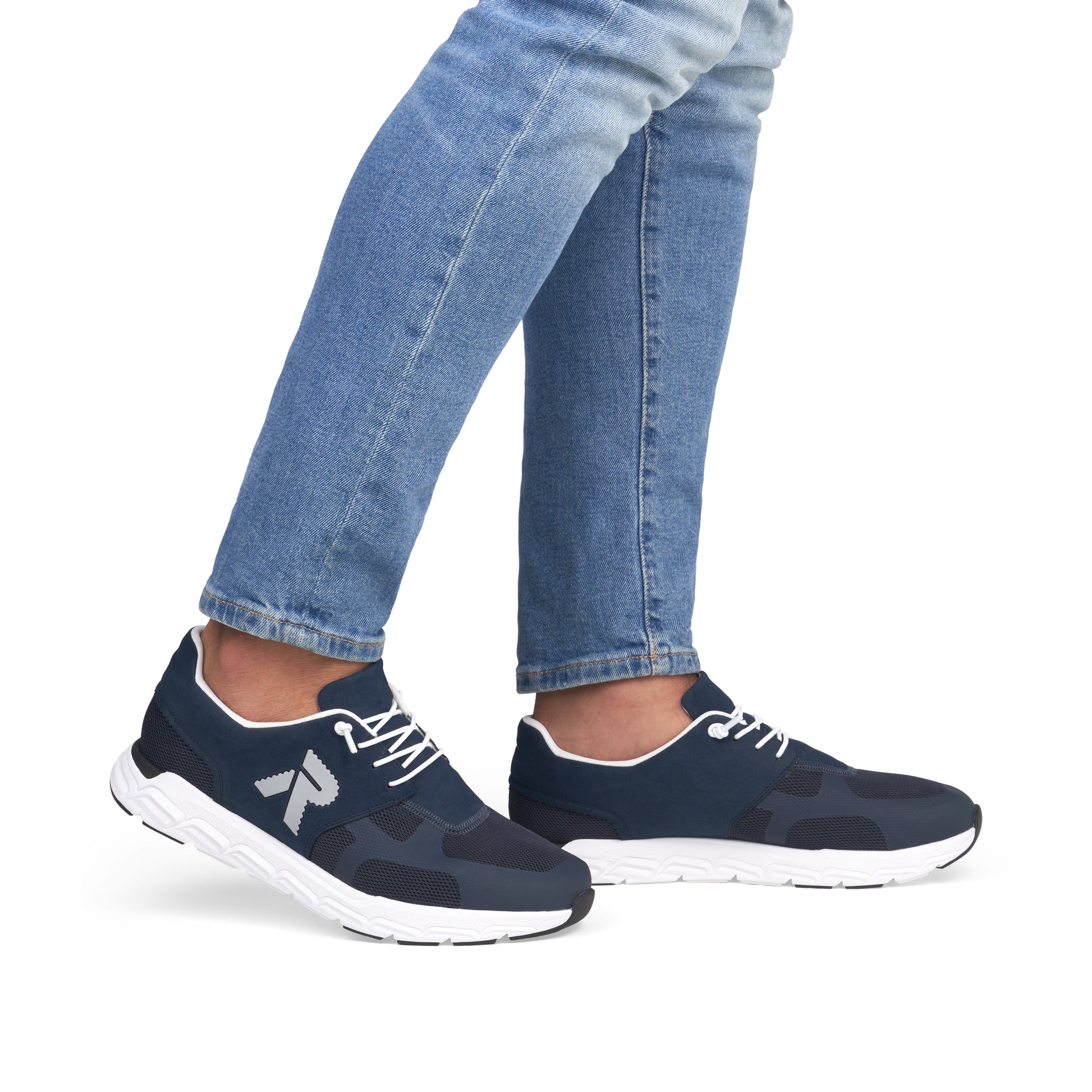 Blue Elasticated Shoes for Men | Rieker 09100-14