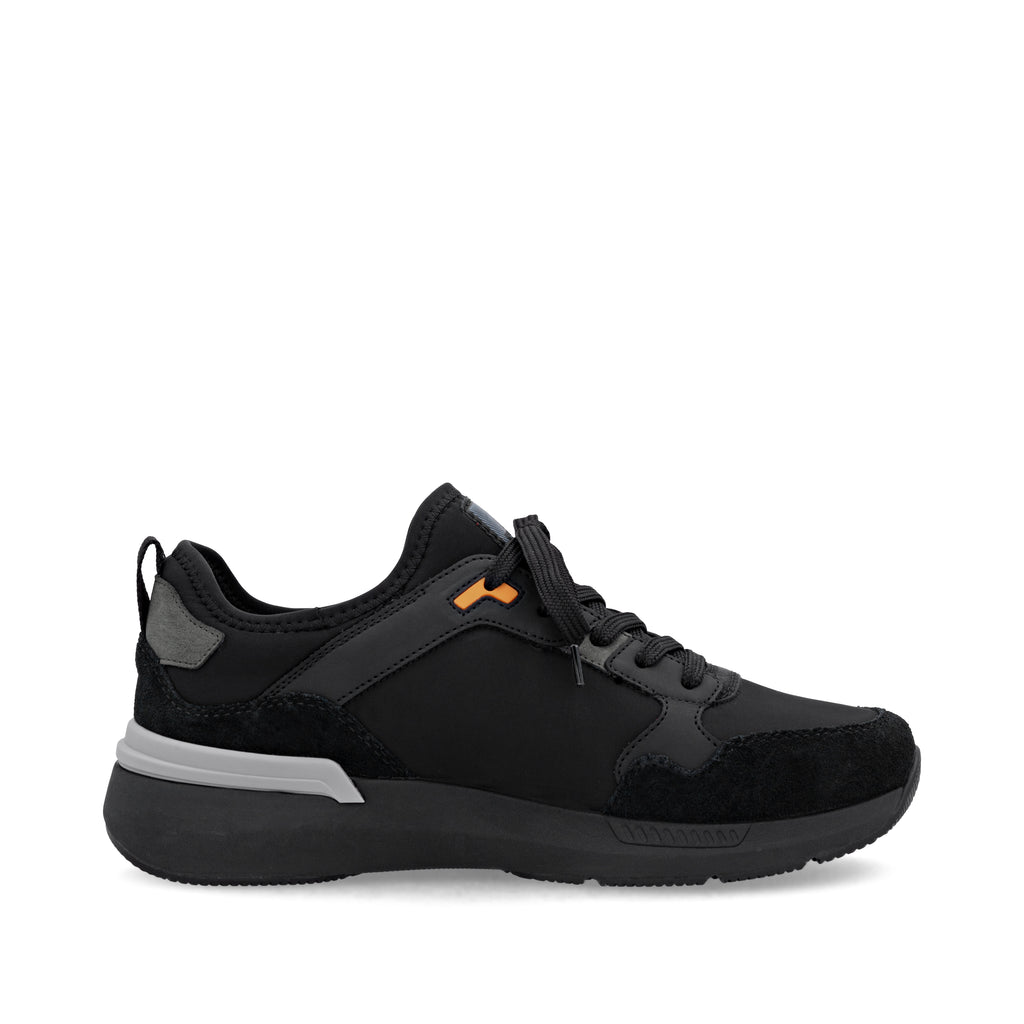 Black Elasticated Shoes for Men | Rieker U1403-01