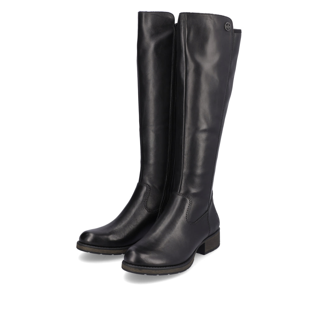 Black Zip Boots for Women | Rieker Z9591-01