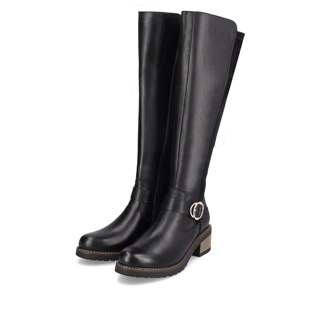 Black Zip Boots for Women | Remonte D1A73-01