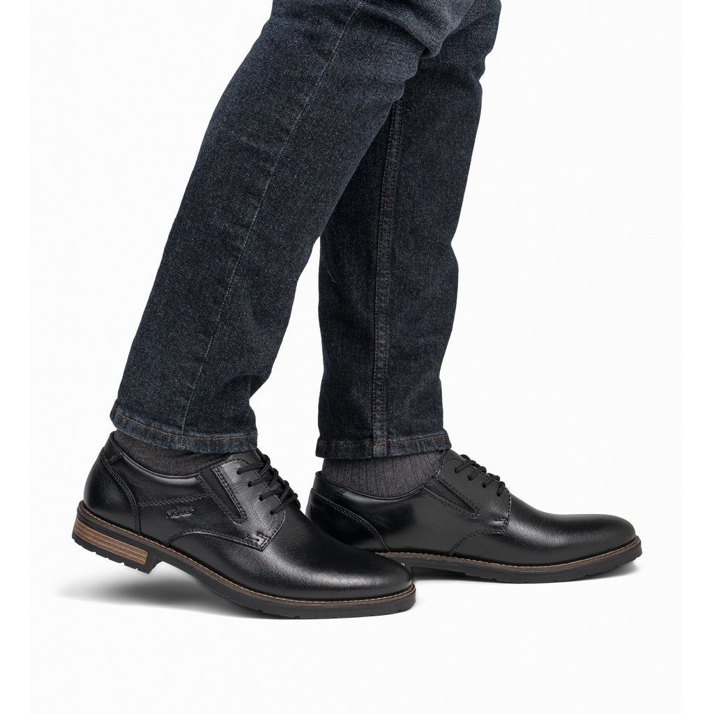 Black Elasticated Shoes for Men | Rieker 14621-00