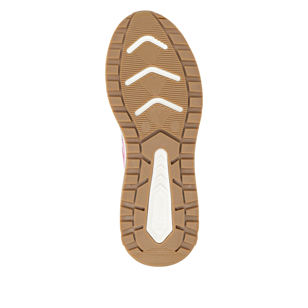 White Elasticated Shoes for Women | Rieker W2501-83