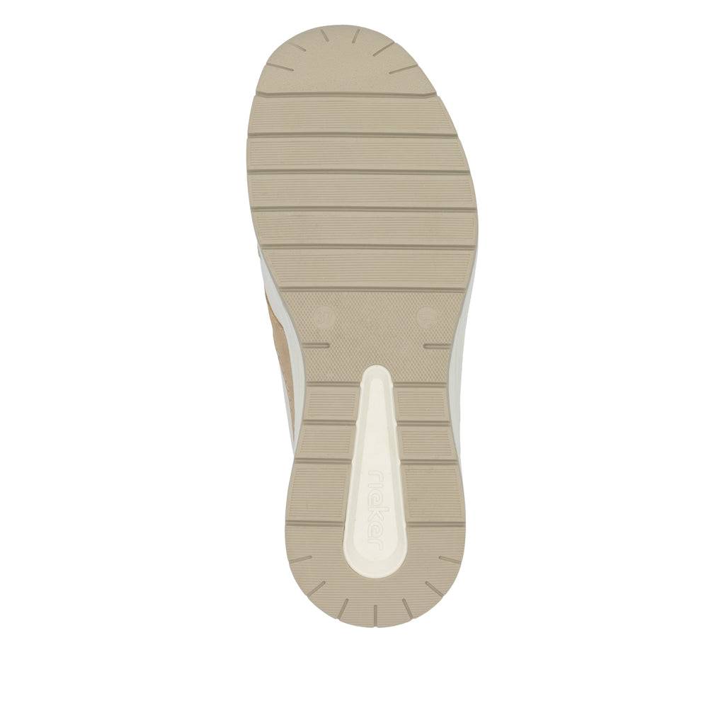 Beige Zip Shoes for Women | Rieker N9518-60