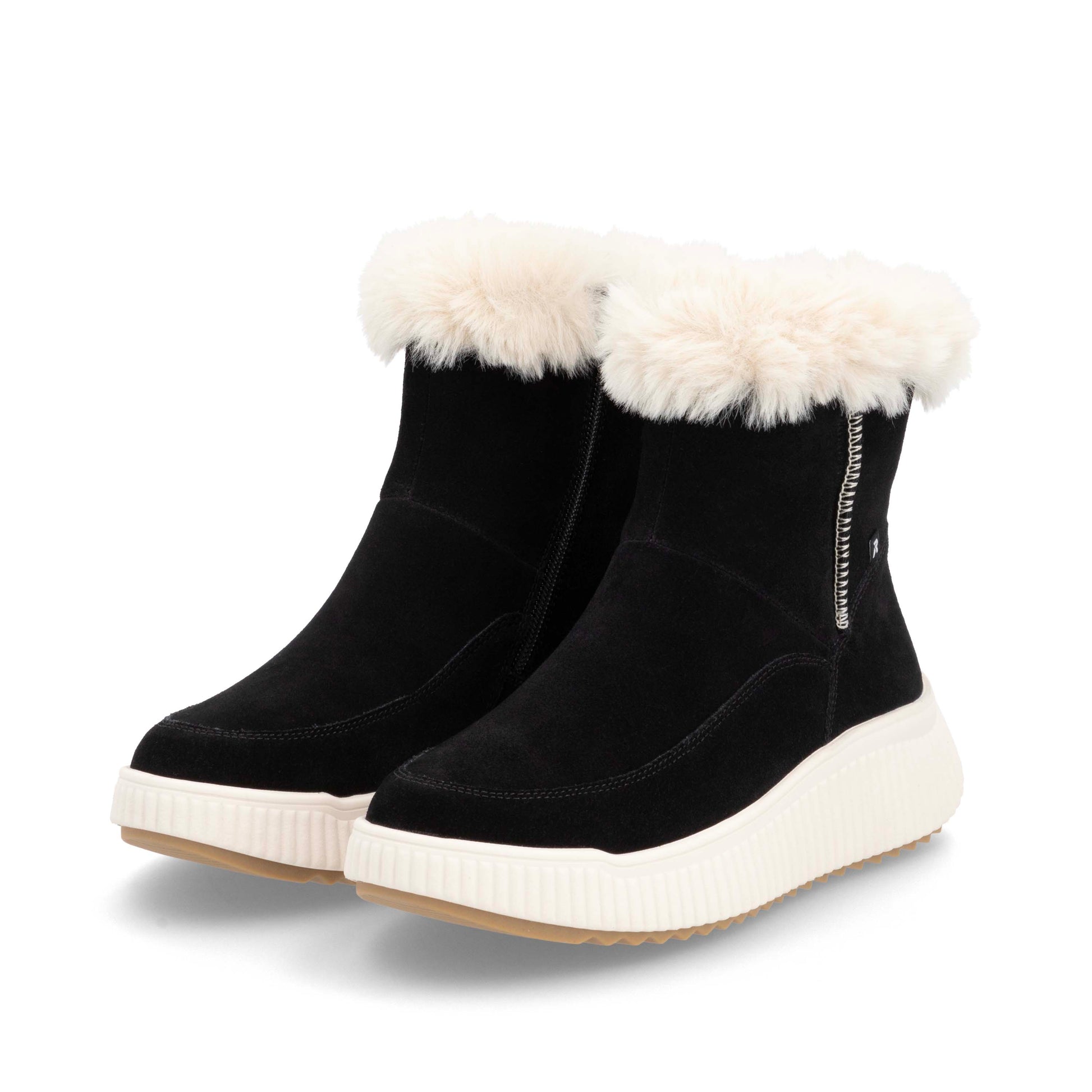 Black Zip Boots for Women | Rieker Sport W1772-00