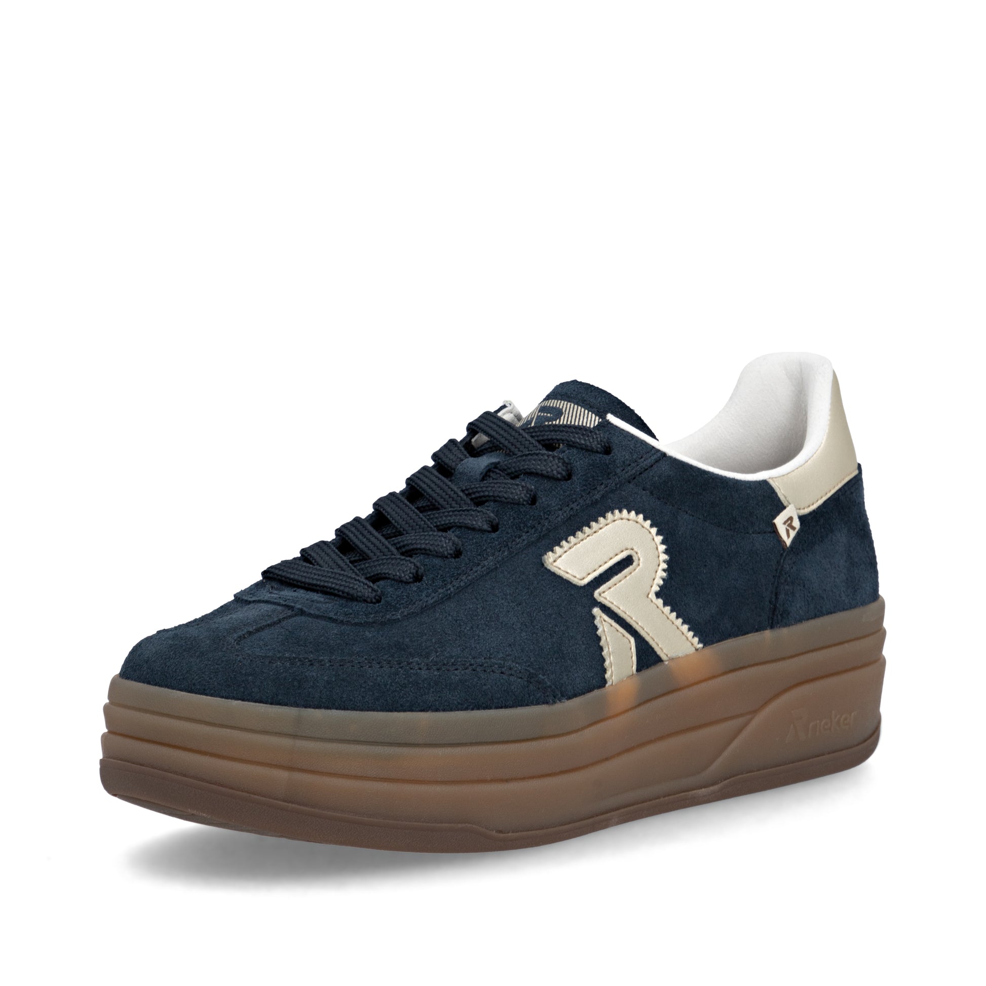 Blue Elasticated Shoes for Women | Rieker W3700-14