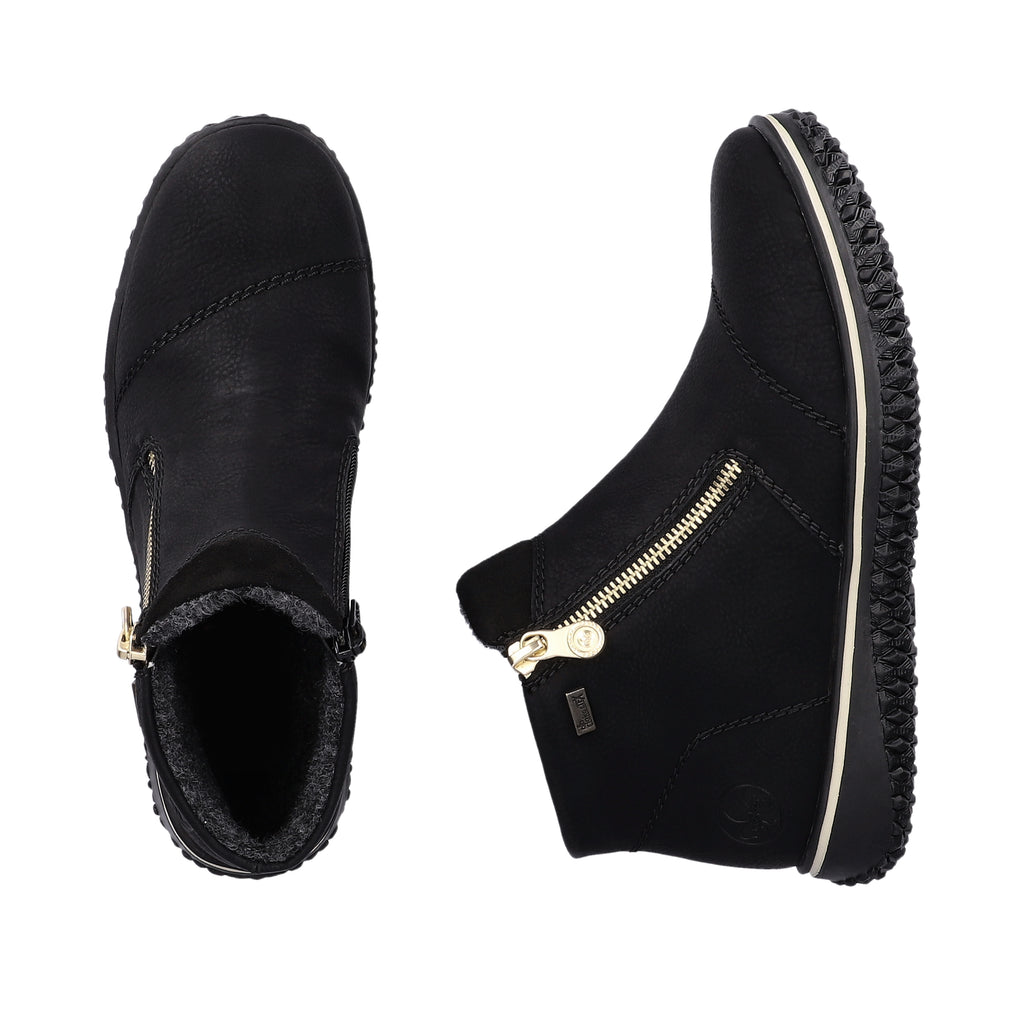 Black Zip Boots for Women | Rieker Z4265-00