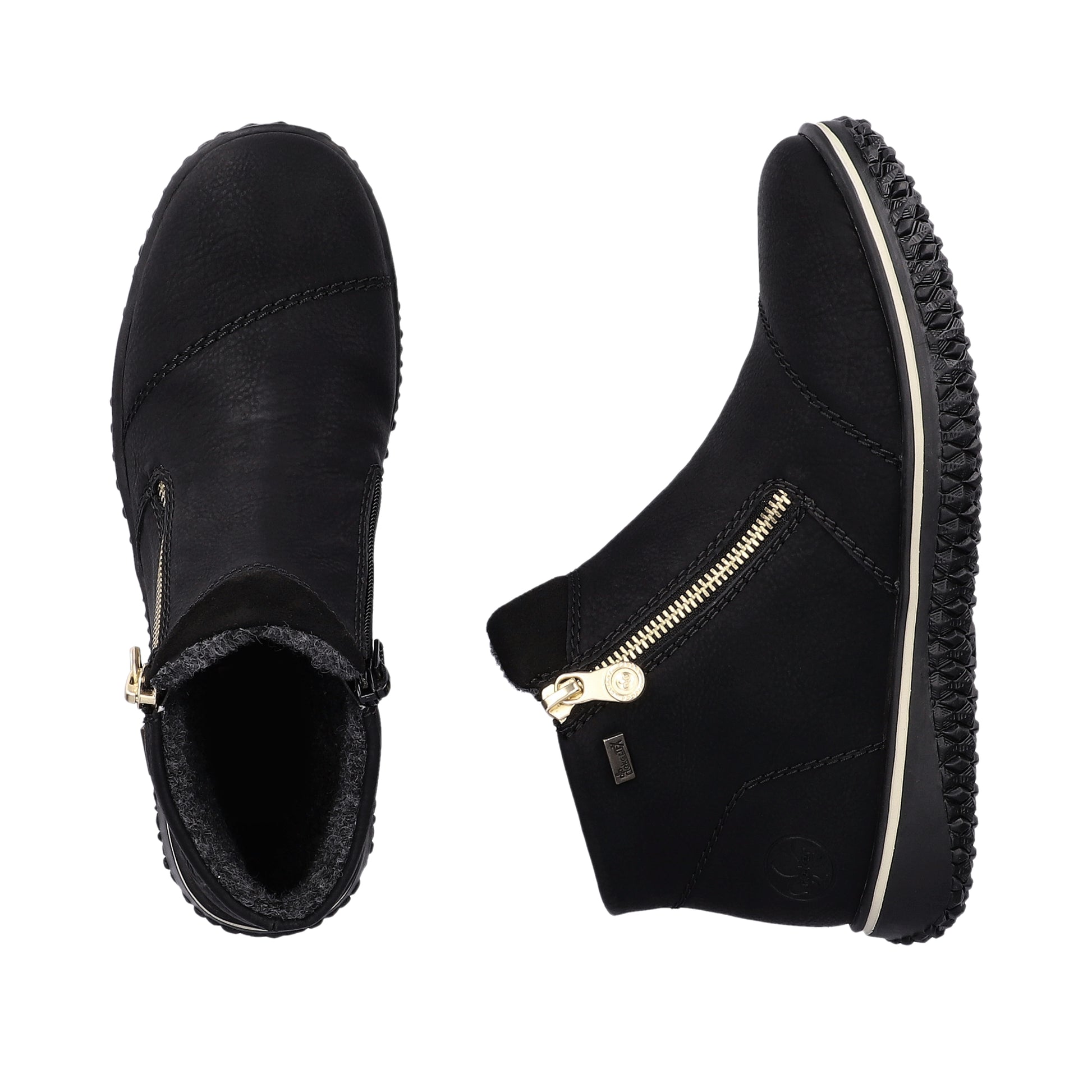 Black Zip Boots for Women | Rieker Z4265-00
