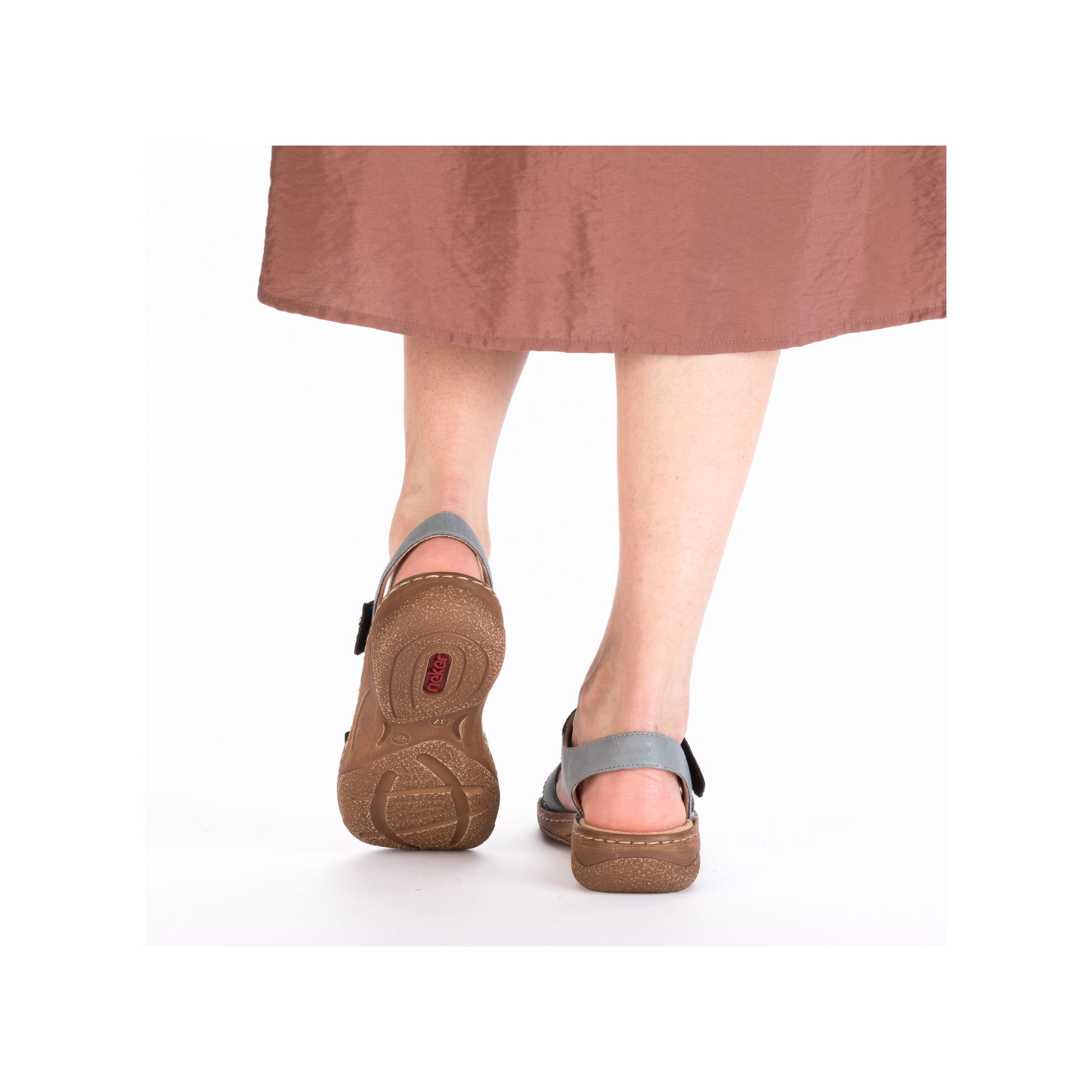 Blue Hook & Loop Sandals for Women | Rieker V2860-14