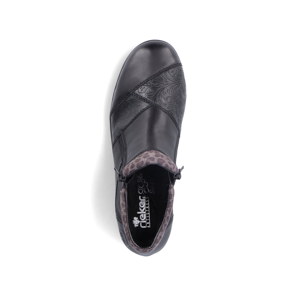 Black Zip Boots for Women | Rieker L4881-01