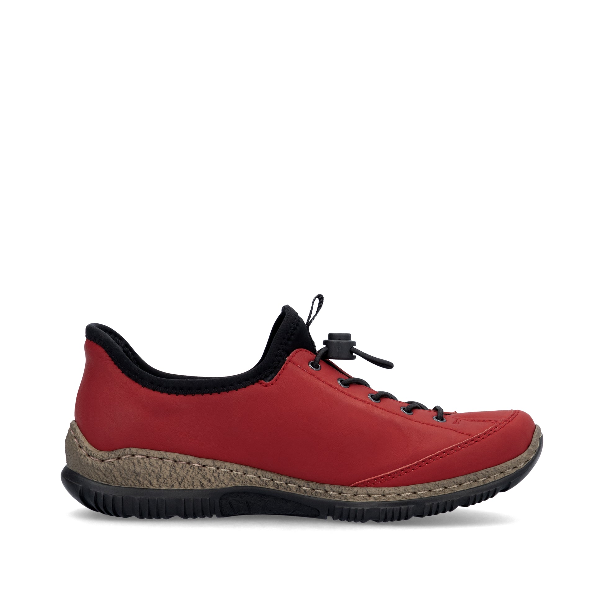 Red Elasticated Shoes for Women | Rieker N3267-33