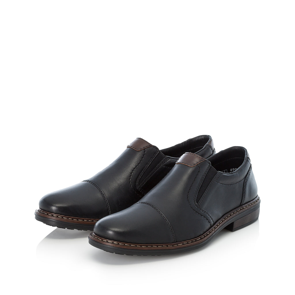 Black Elasticated Shoes for Men | Rieker 17659-00