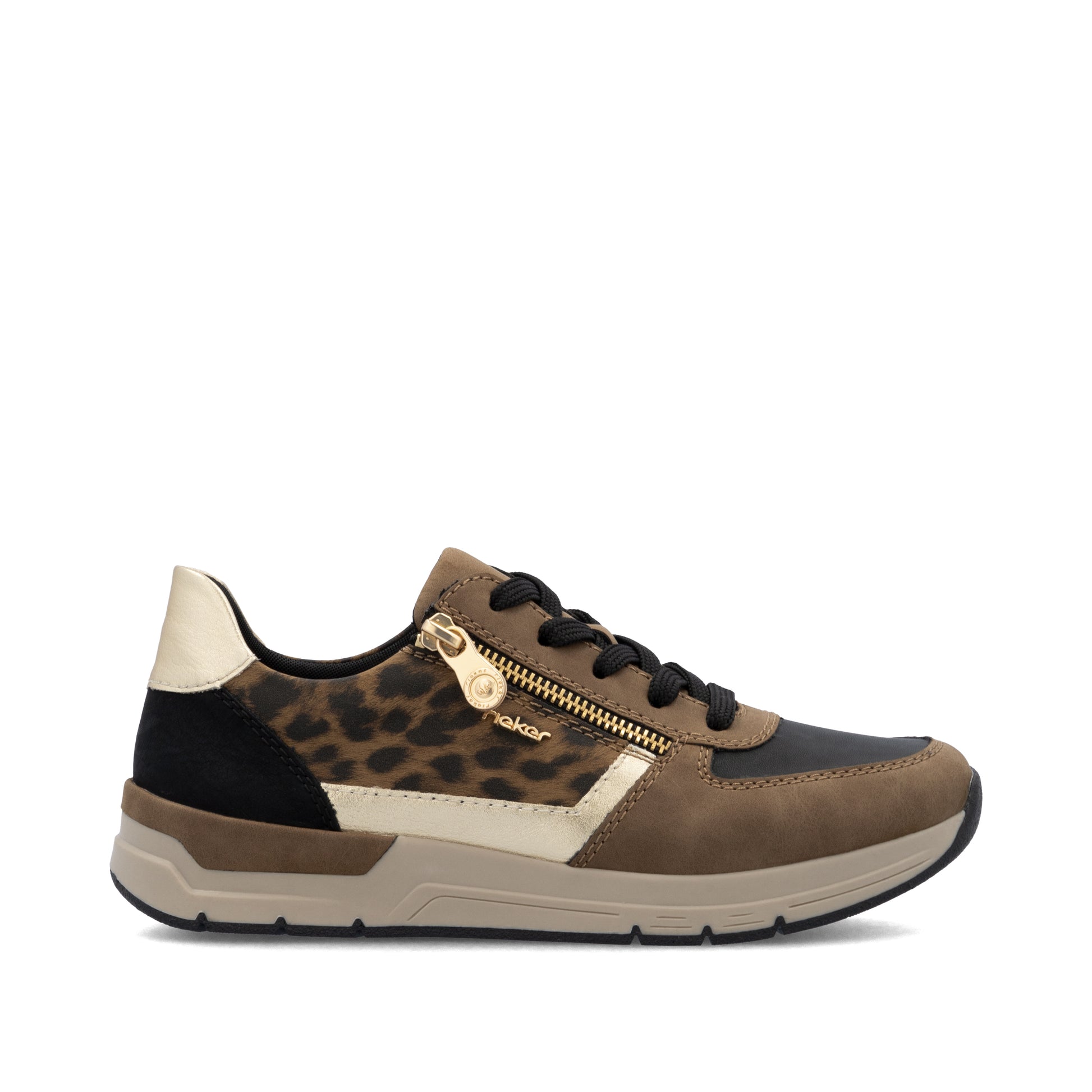 Brown Zip Shoes for Women | Rieker 58902-24