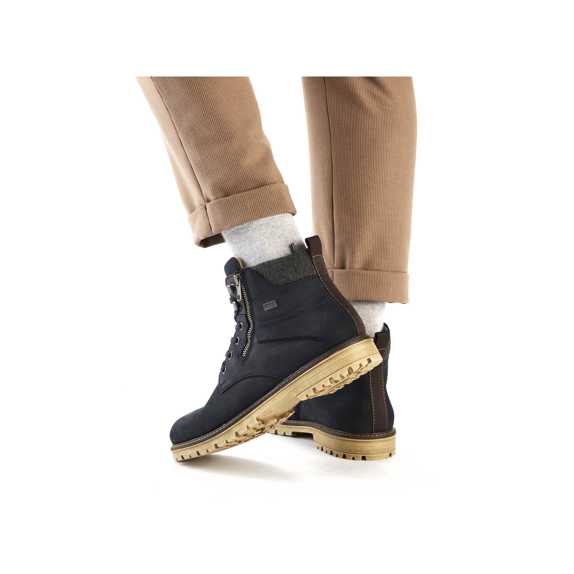 Blue Zip Boots for Men | Rieker F3610-14