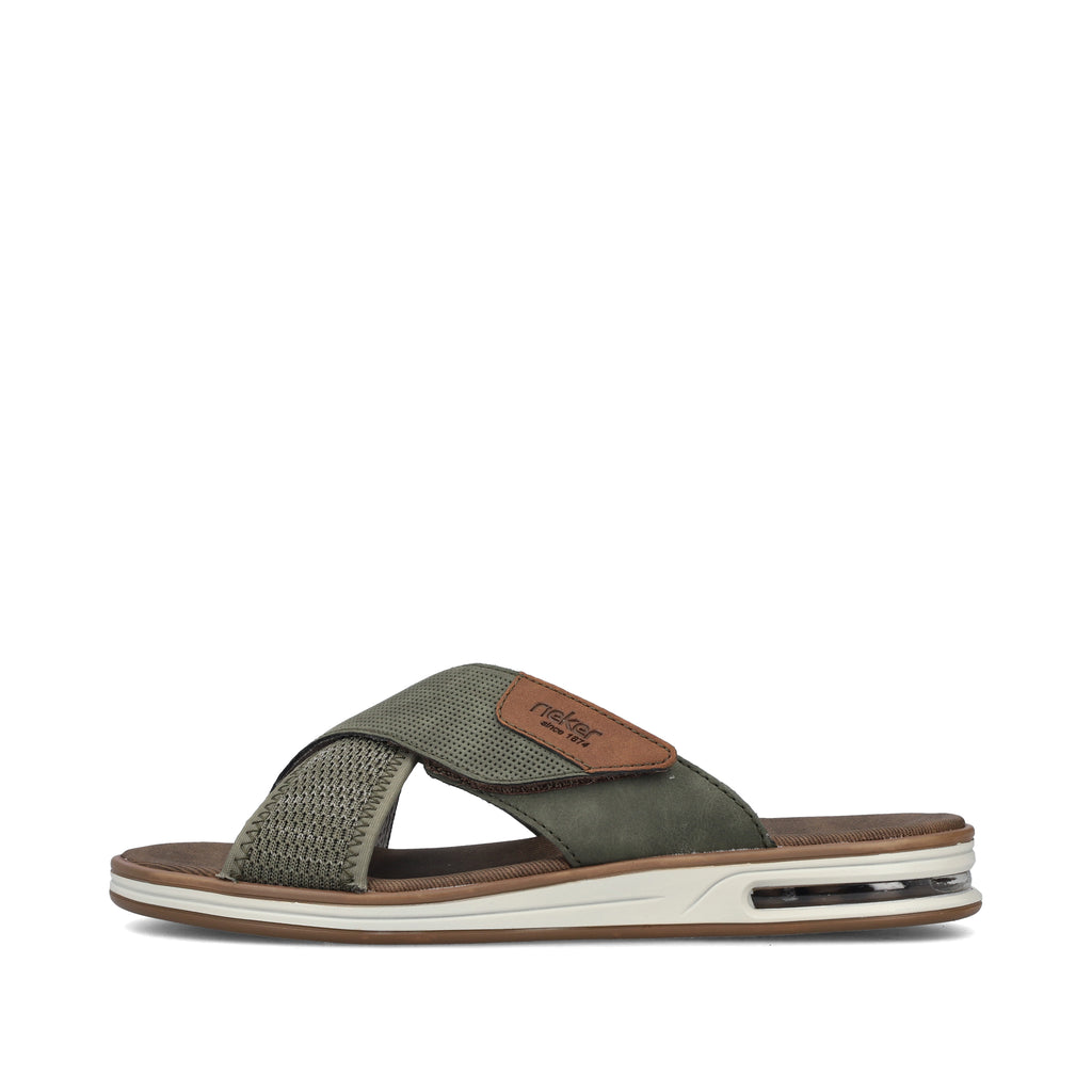 Green Hook & Loop Sandals for Men | Rieker 29083-52
