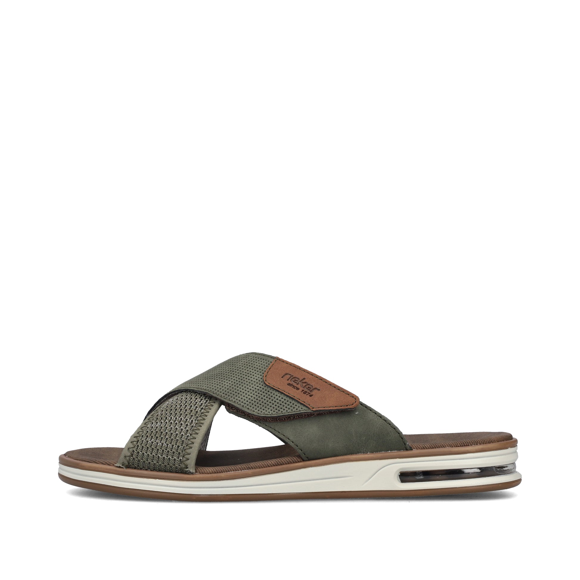 Green Hook & Loop Sandals for Men | Rieker 29083-52