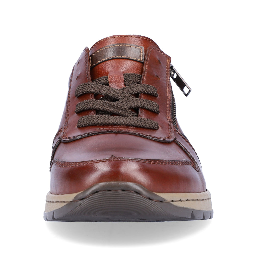 Brown Zip Shoes for Men | Rieker B2112-25