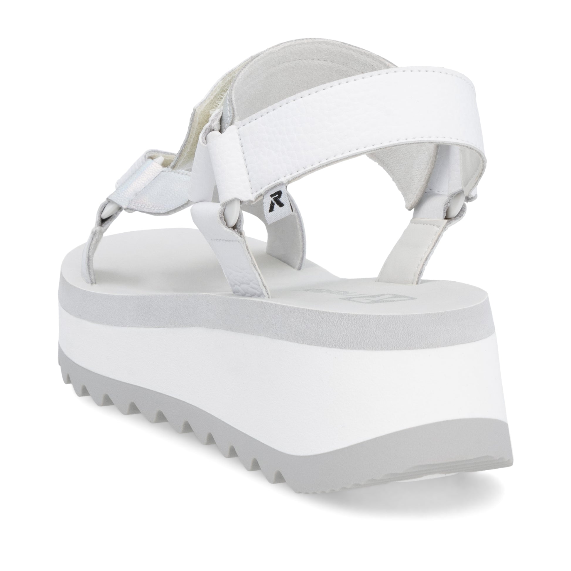 White Hook & Loop Sandals for Women | Rieker W3051-80