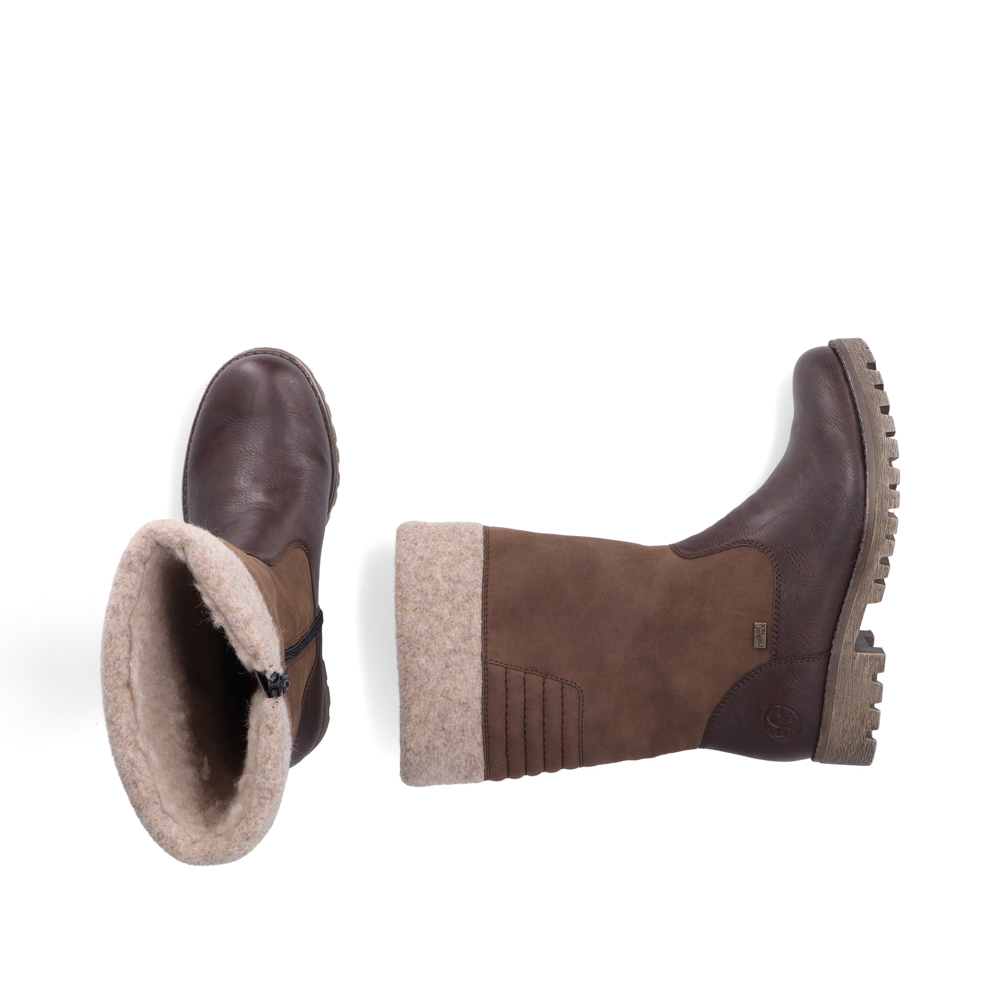 Brown Zip Boots for Women | Rieker 78585-25