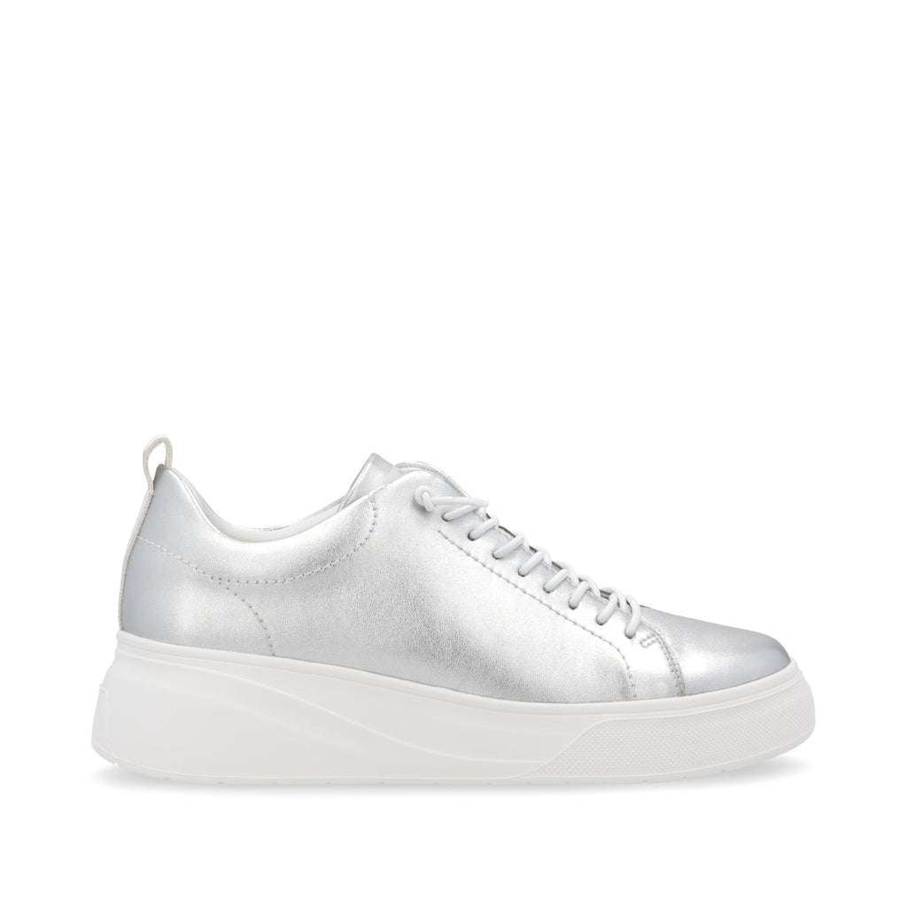 Silver/Platinum Elasticated Shoes for Women | Rieker W2301-90