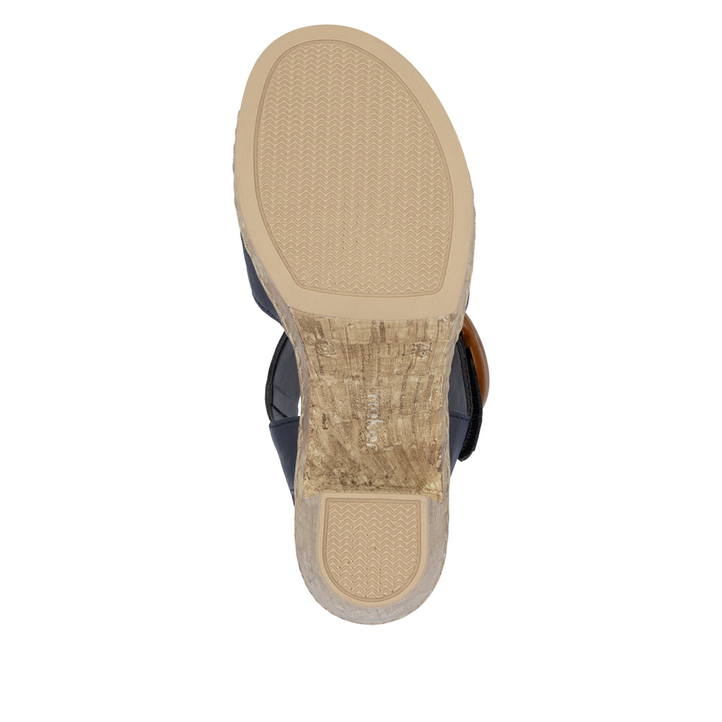 Blue Hook & Loop Sandals for Women | Rieker 66876-14