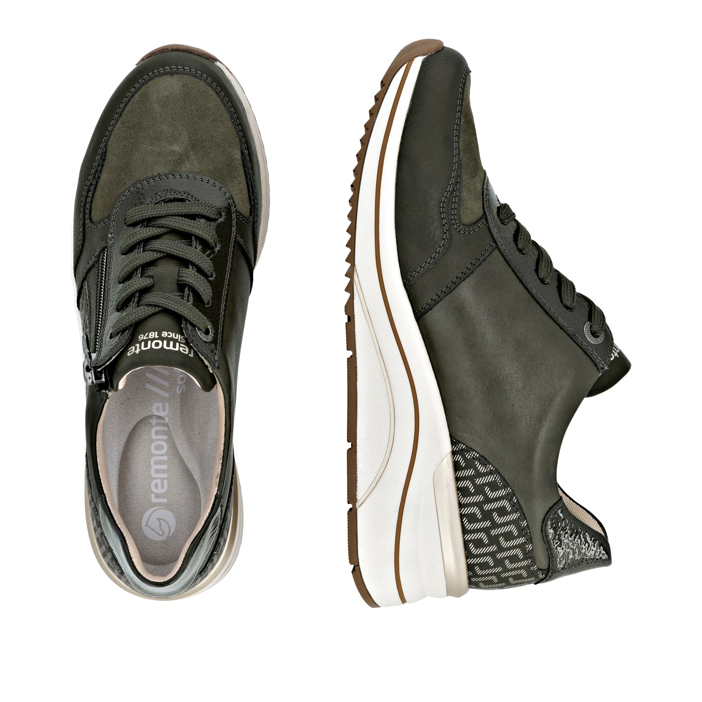 remonte Women's Trainer - Green | D0T16-54