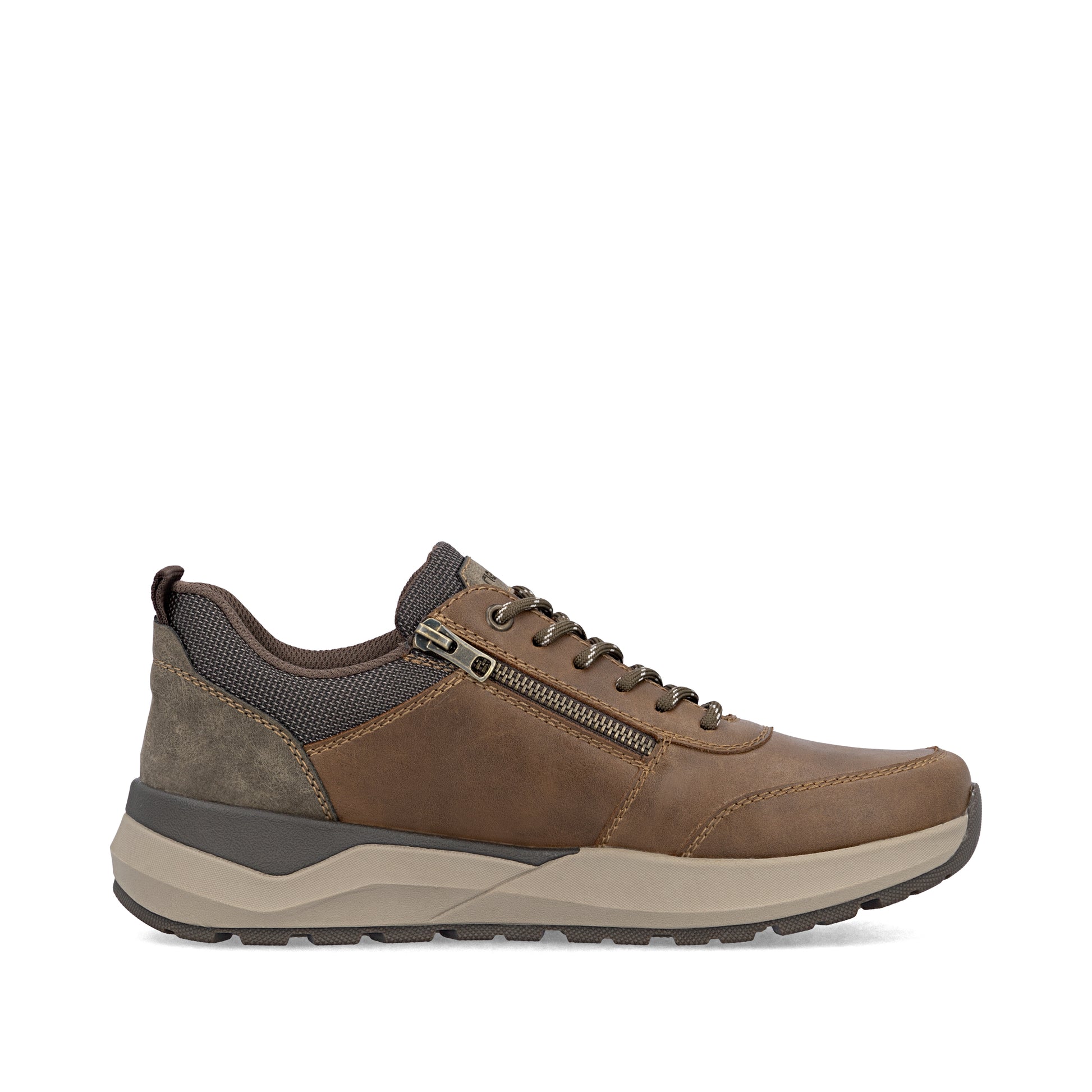Brown Zip Shoes for Men | Rieker 06000-22