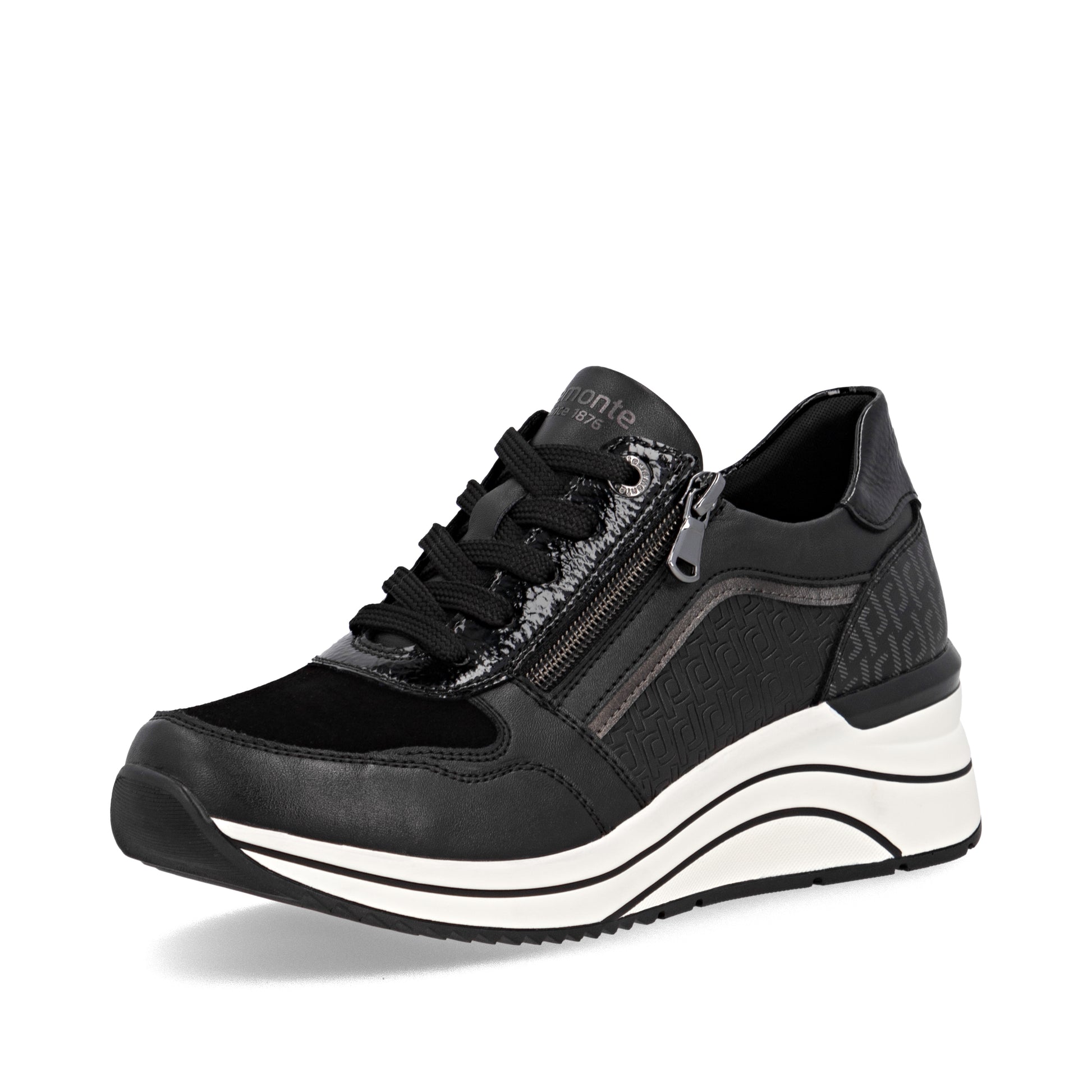 Black Zip Shoes for Women | Remonte D0T16-03