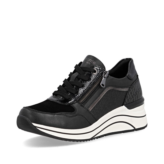 remonte Women's Trainer - Black | D0T16-03