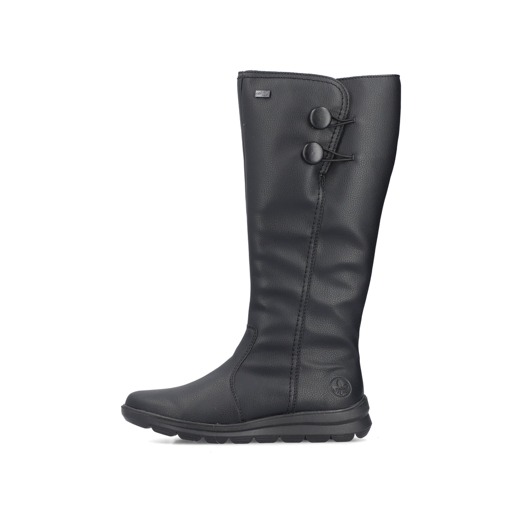 Black Zip Boots for Women | Rieker Z0090-00