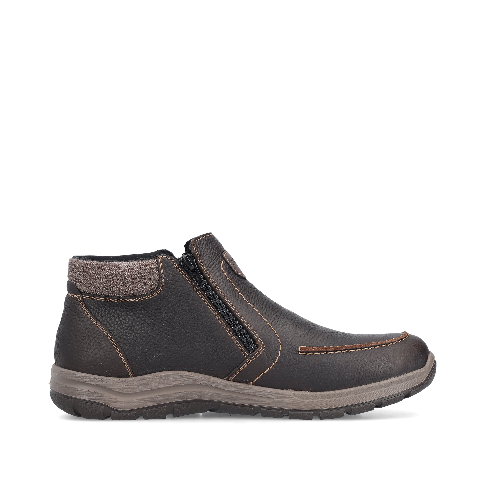 Brown Zip Boots for Men | Rieker 03660-25