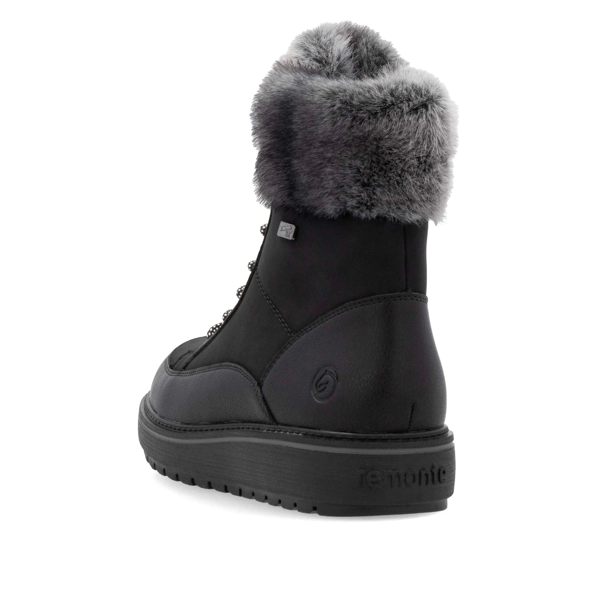 Black Zip Boots for Women | Remonte D0U78-03