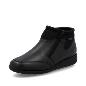 Black Zip Boots for Women Rieker 47270-00 – - Main Image