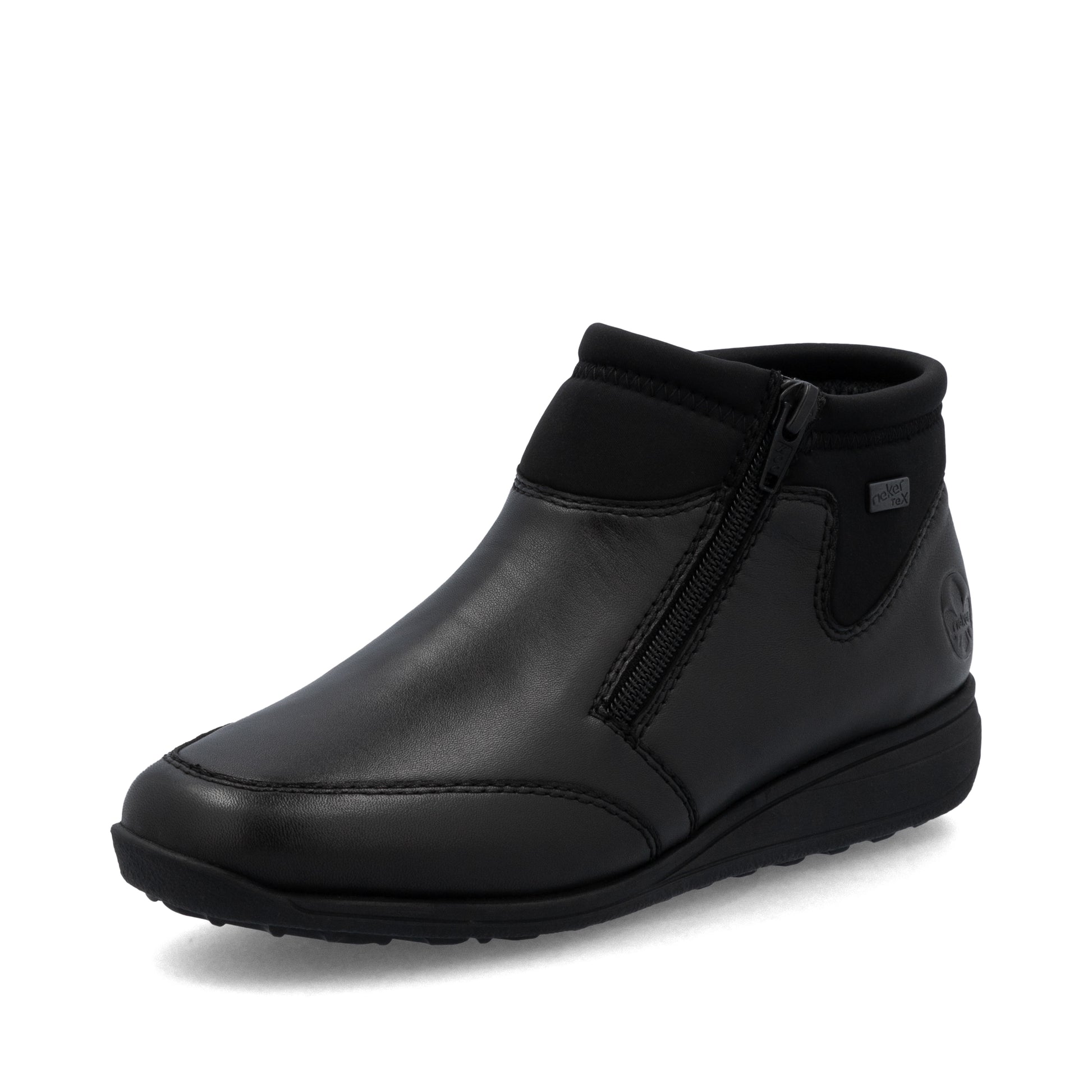 Black Zip Boots for Women | Rieker 47270-00
