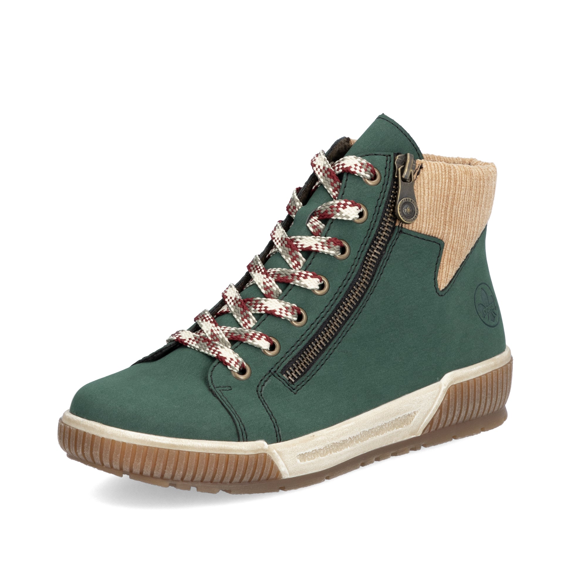 Green Zip Boots for Women | Rieker N0709-54