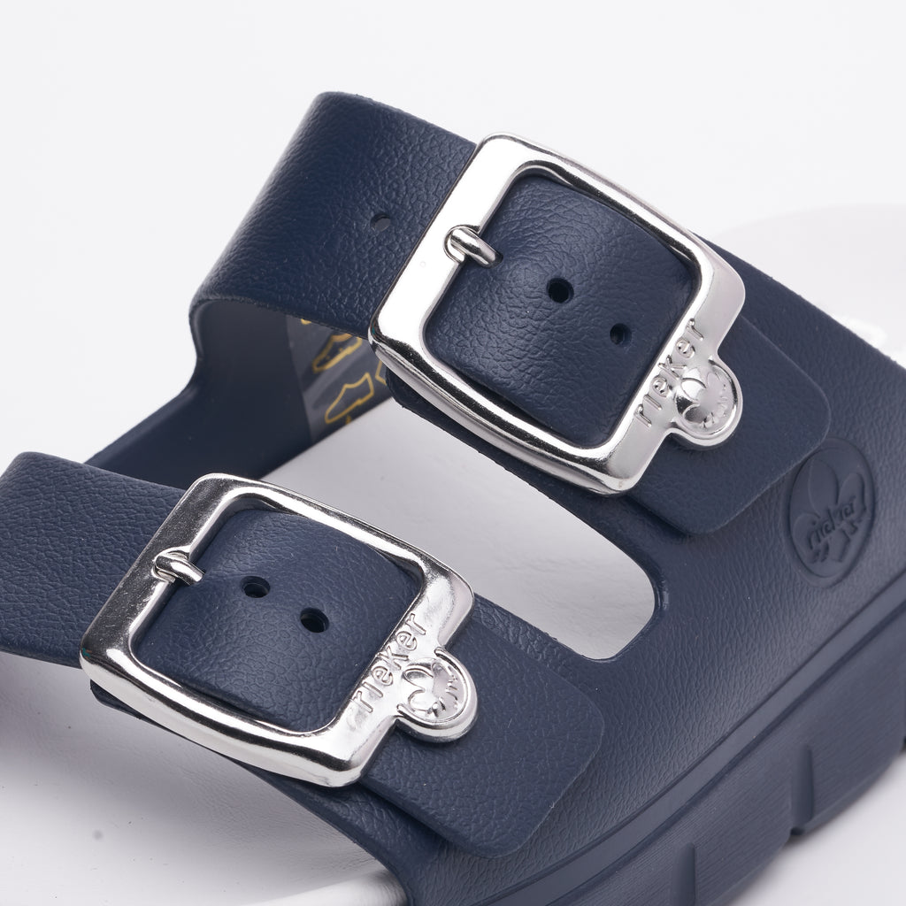 Blue Buckle Sandals for Women | Rieker P2180-14