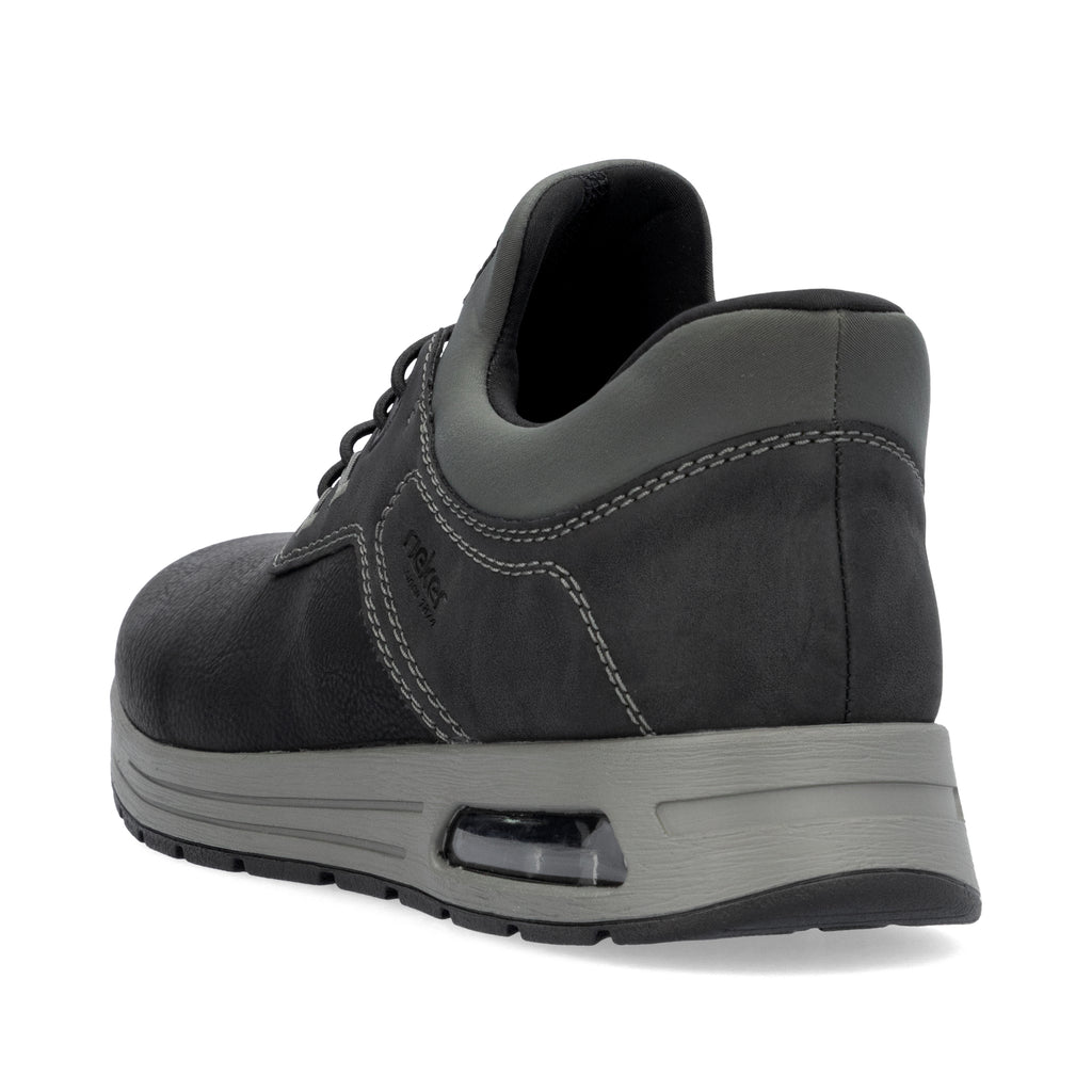 Black Elasticated Shoes for Men | Rieker B1051-00