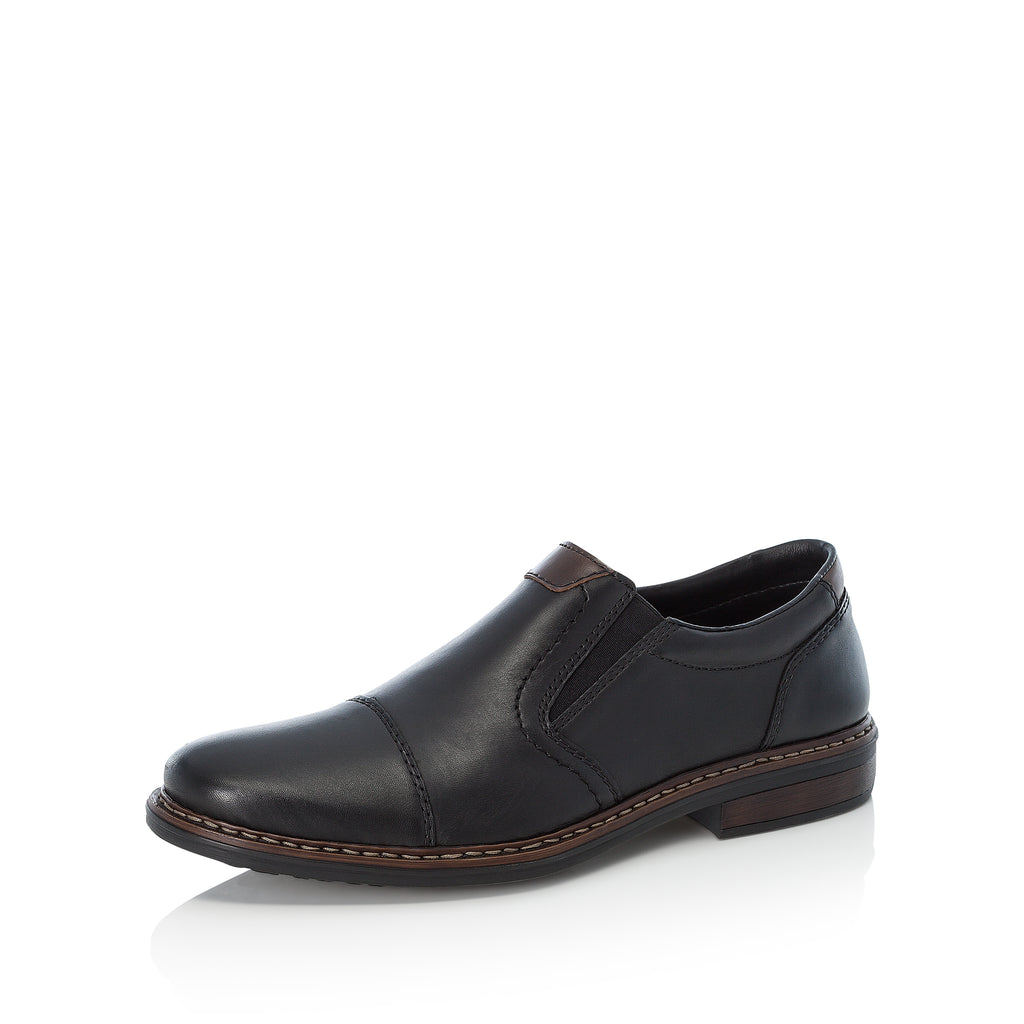 Black Elasticated Shoes for Men | Rieker 17659-00