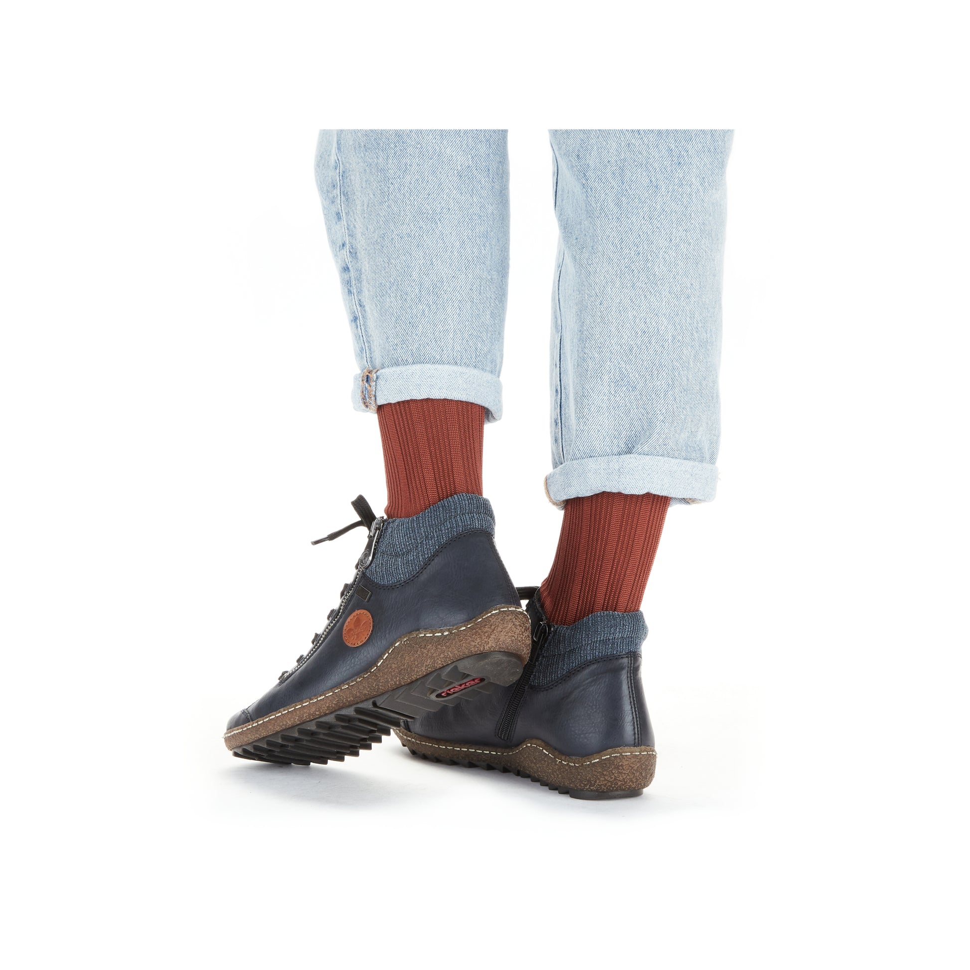 Blue Zip Boots for Women | Rieker L7514-14