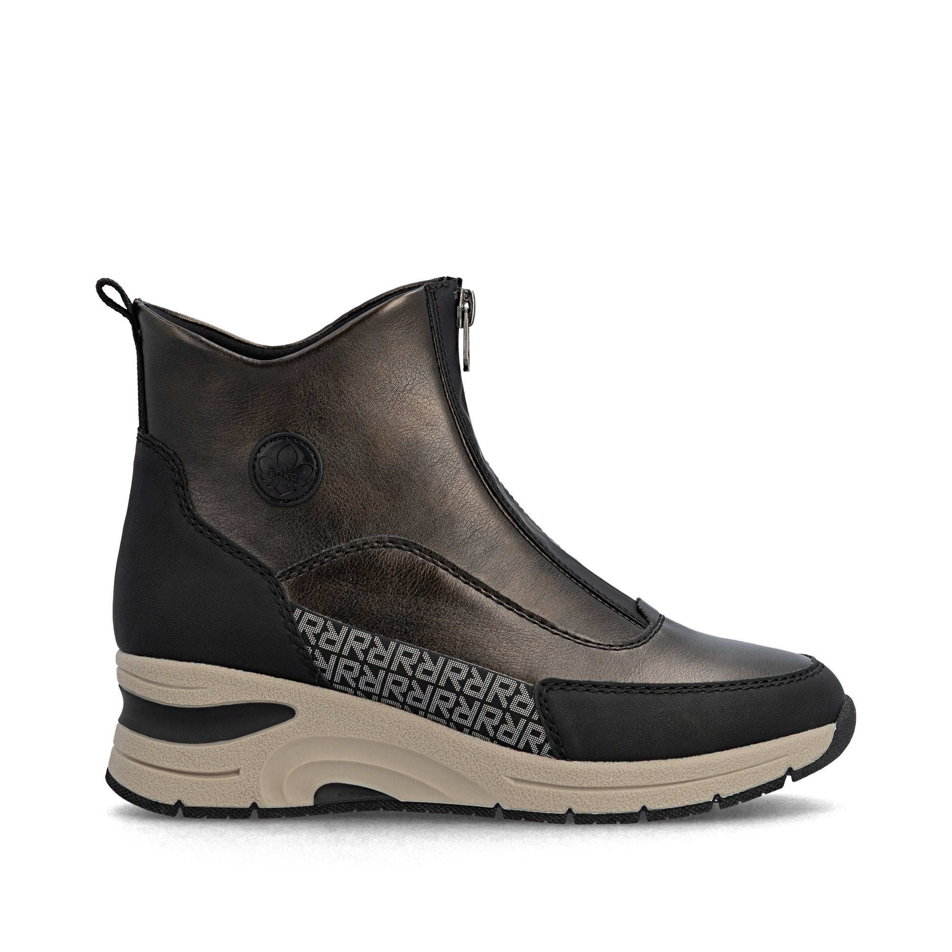 Brown Zip Boots for Women | Rieker N9381-60